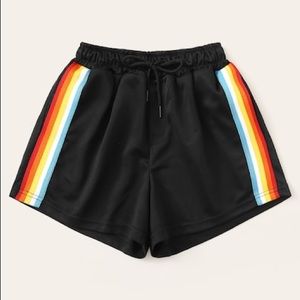 Brand new!!! Never worn comfy Zaful rainbow shorts